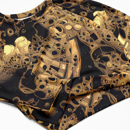 Long Sleeve Crop Top - Baroque Orbit