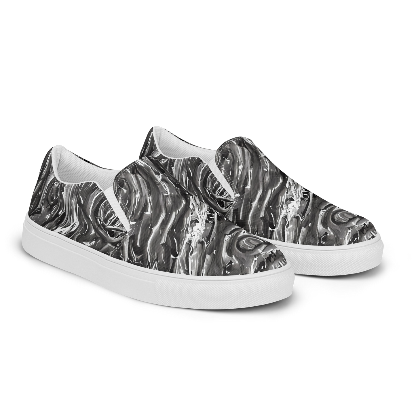 Women's Slip-On Canvas Shoes - Nebulous Night