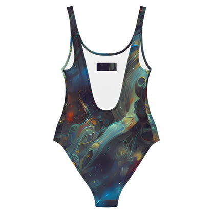 One-Piece Swimsuit - Spectral Vortex
