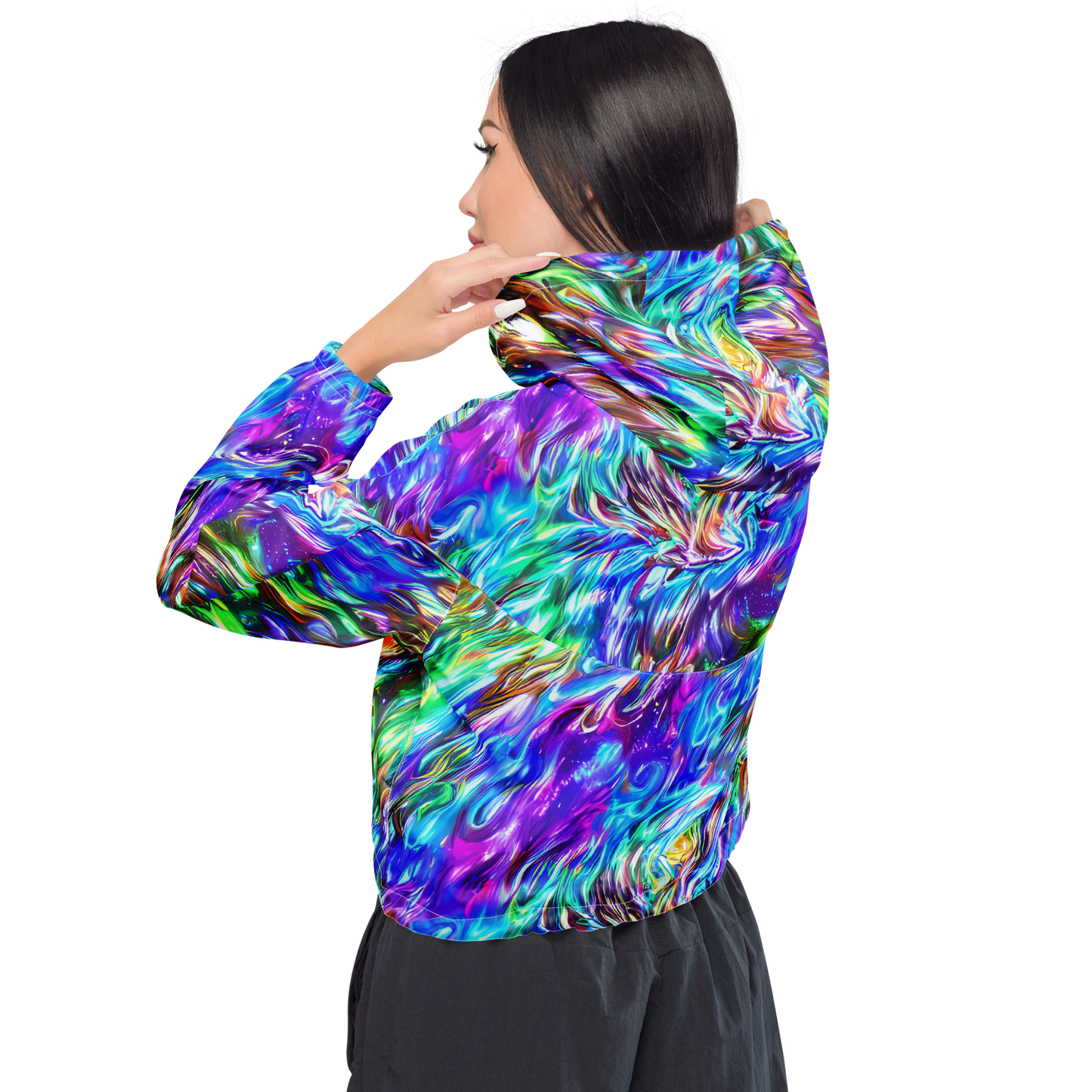 Women's Cropped Windbreaker - Faini Whirlwind