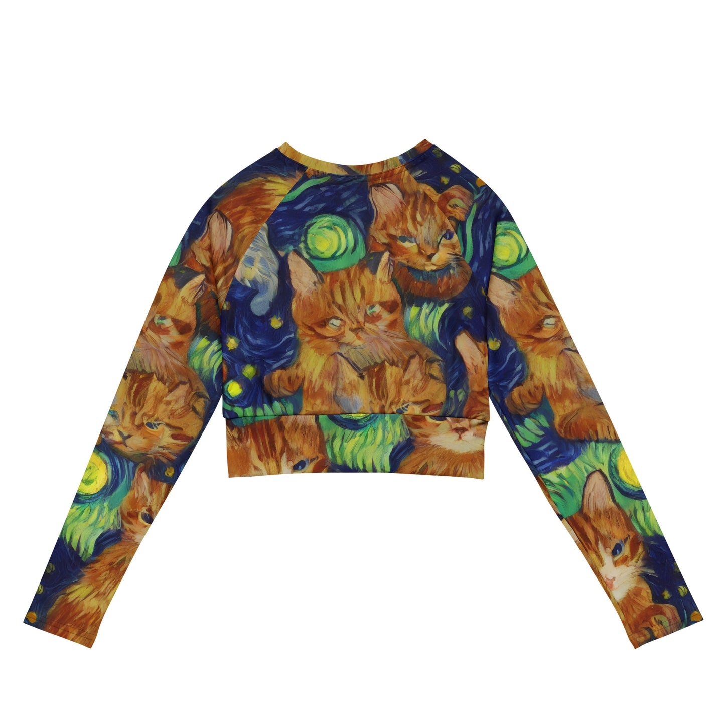 Long Sleeve Crop Top - Celestial Claws