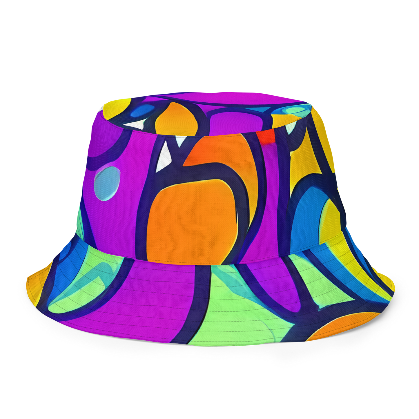 Reversible Bucket Hat - Kaleido Fish