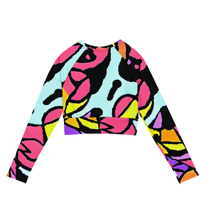 Long Sleeve Crop Top - Spirals of Joy