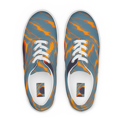 Men's Lace-Up Canvas Shoes - Flames of Gravity