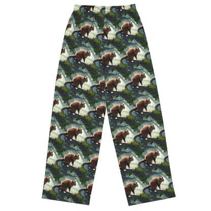 Wide-Leg Pants - Whiskered Enigma