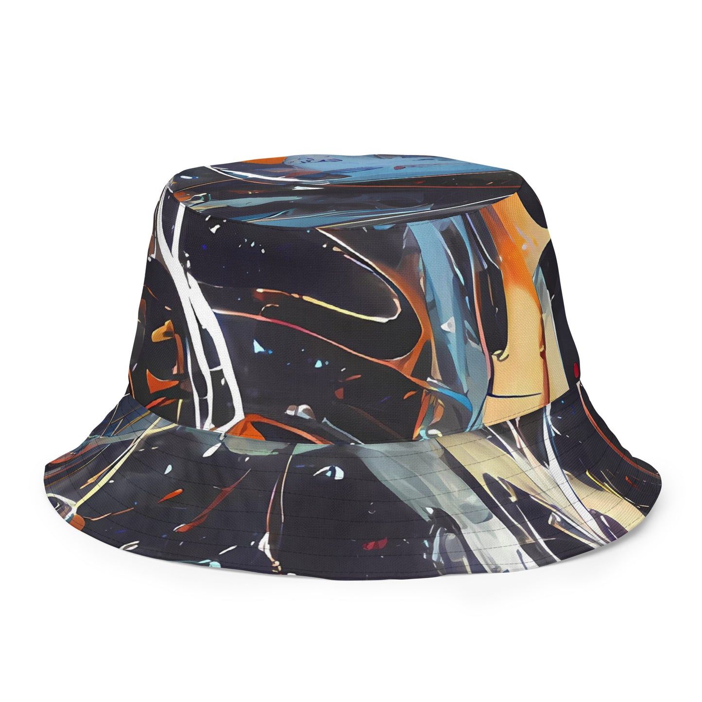 Reversible Bucket Hat - Neo-Splash Labyrinth