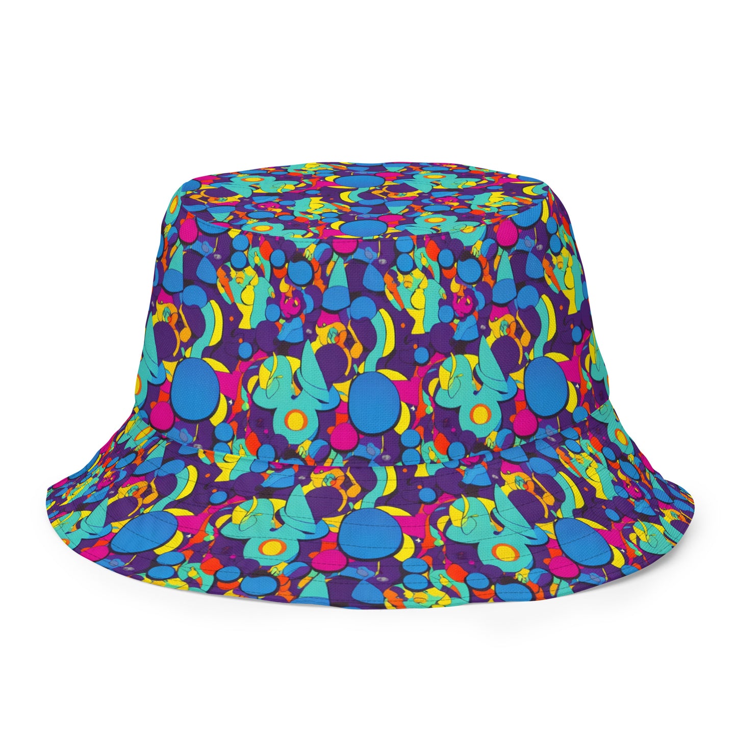 Reversible Bucket Hat - Psychedelic Harmony