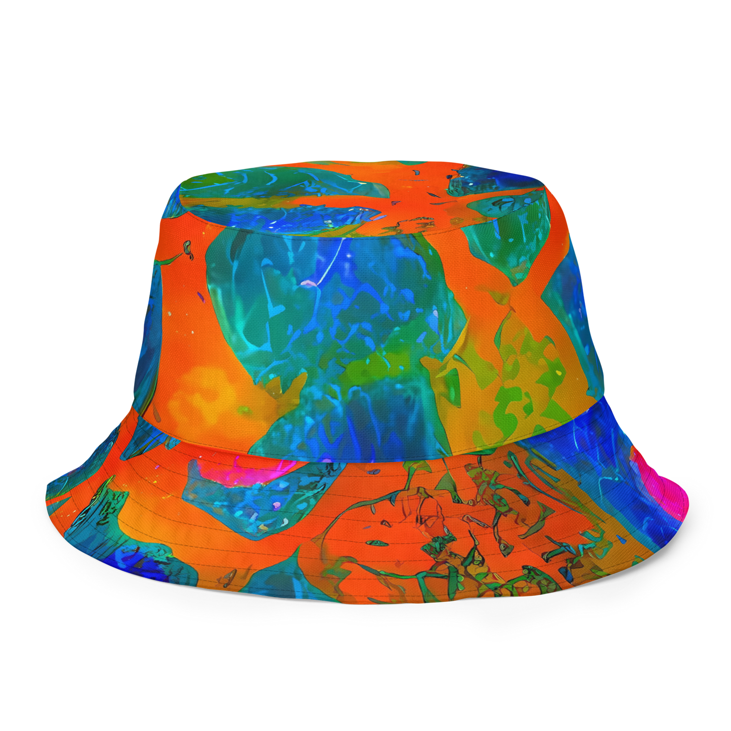 Reversible Bucket Hat - Vibrant Mosaic