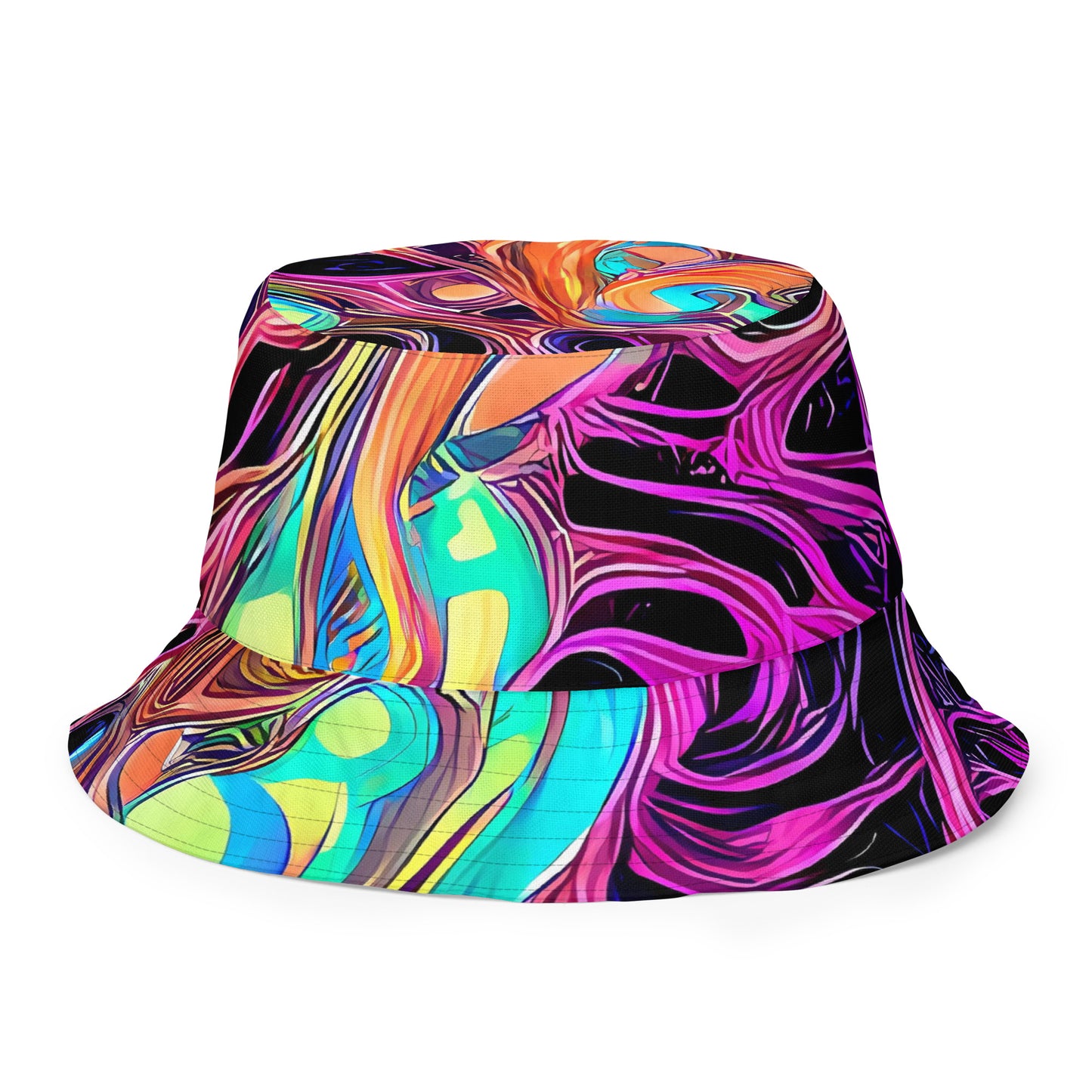 Reversible Bucket Hat - Neon Drizzle