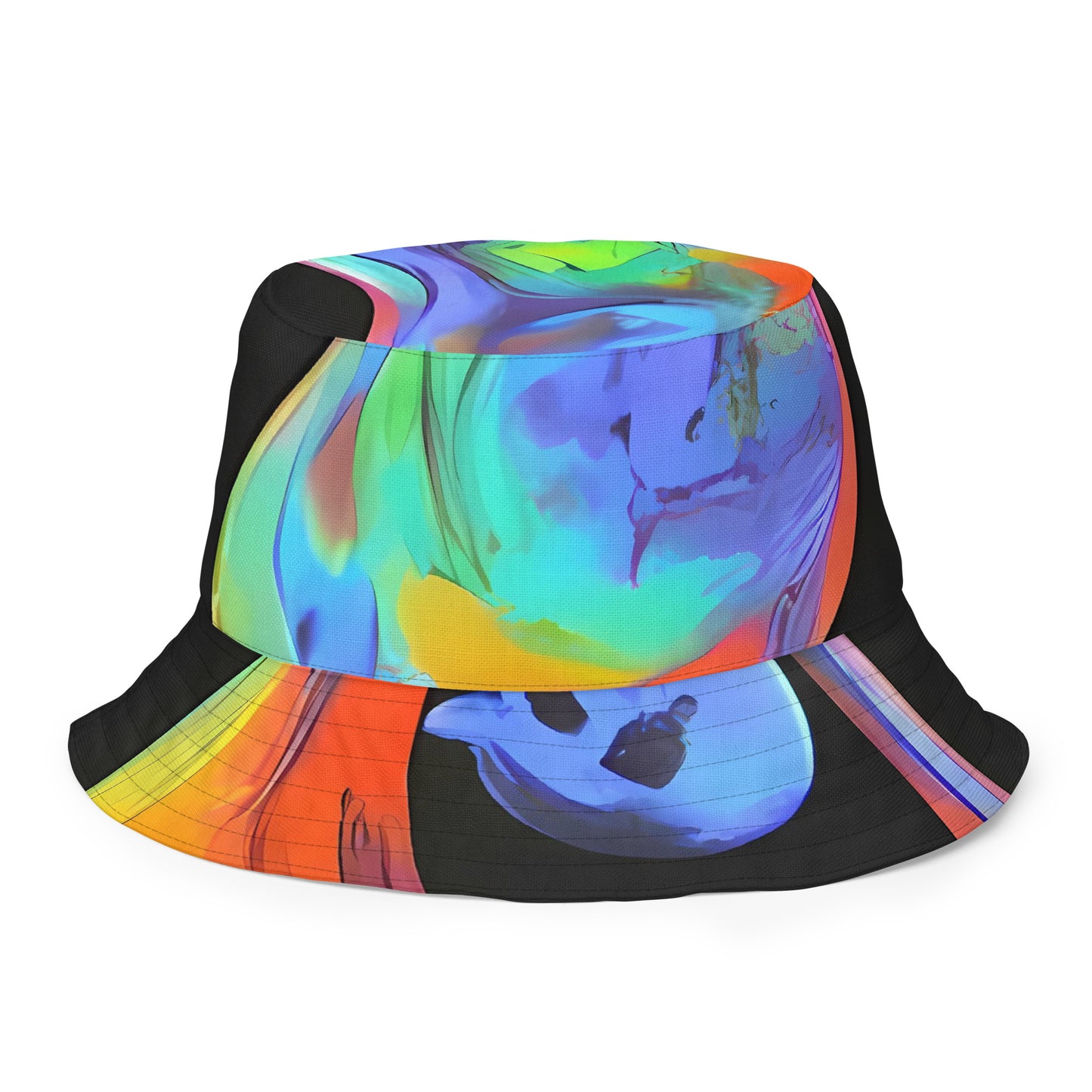 Reversible Bucket Hat - Vibrant Vortices