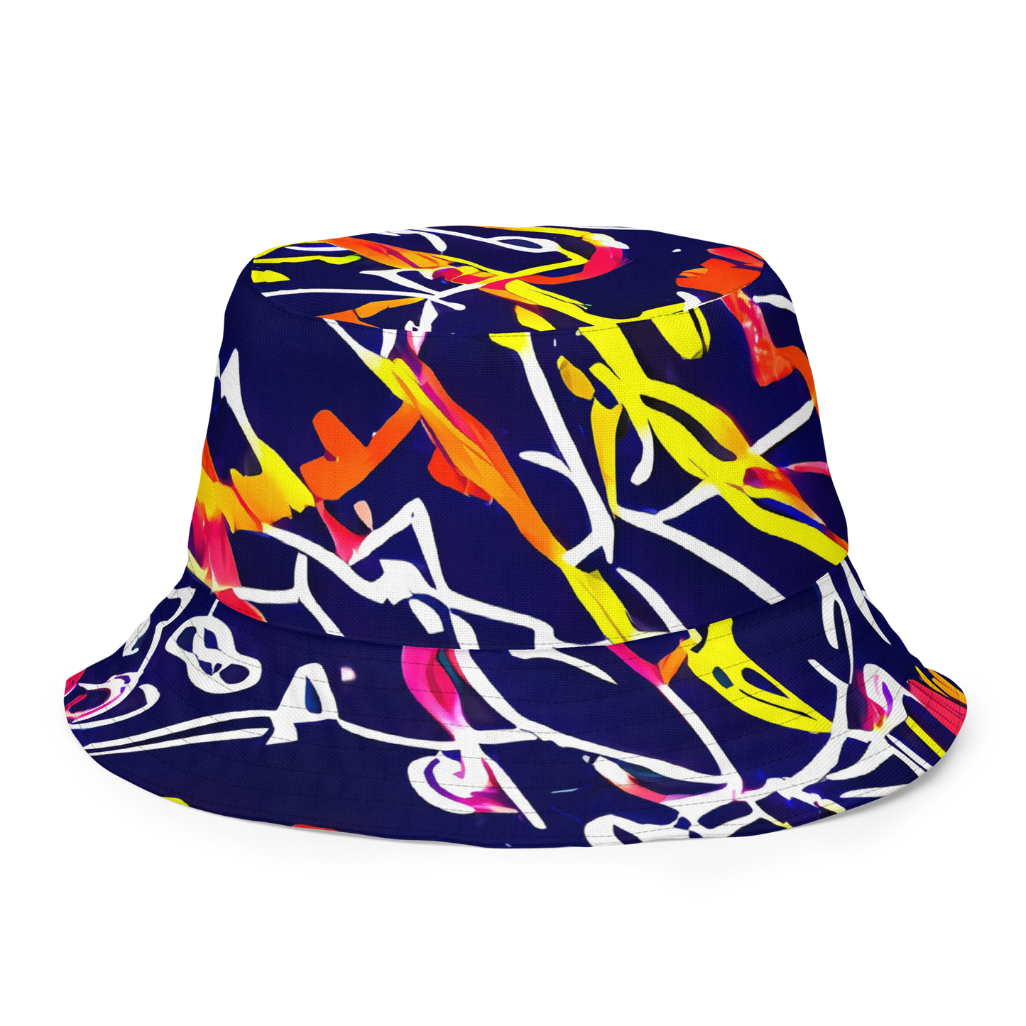 Reversible Bucket Hat - Neon Currents