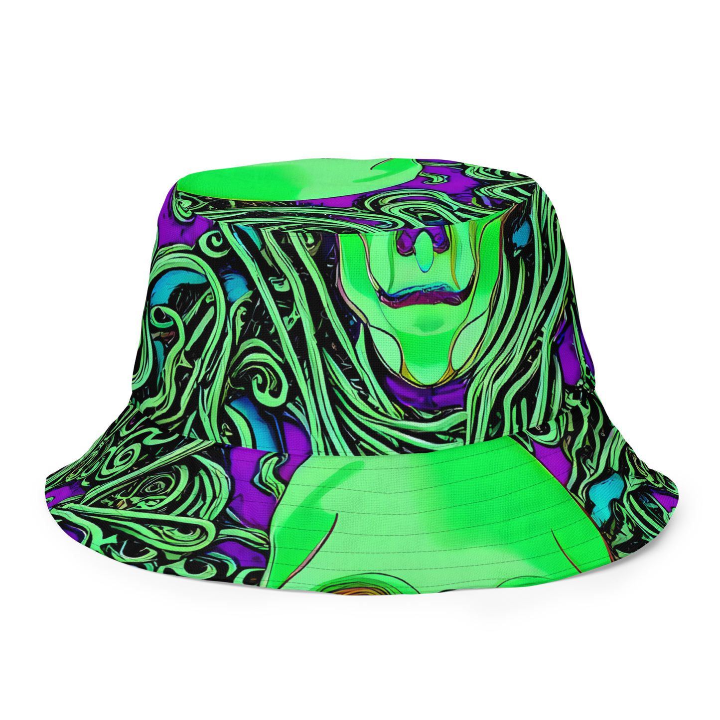 Reversible Bucket Hat - Ghostly Labyrinth