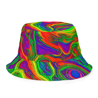 Reversible Bucket Hat - Psychedelic Waves