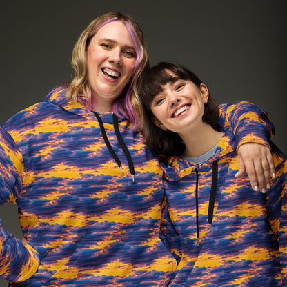 Hoodie - Aubergine Clouds