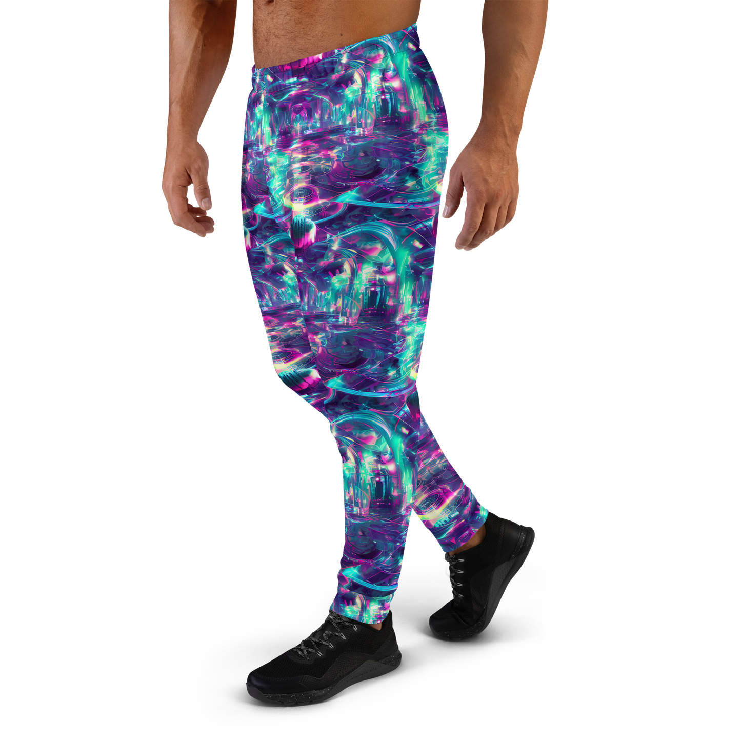 Men’s Joggers - Synthwave Surge