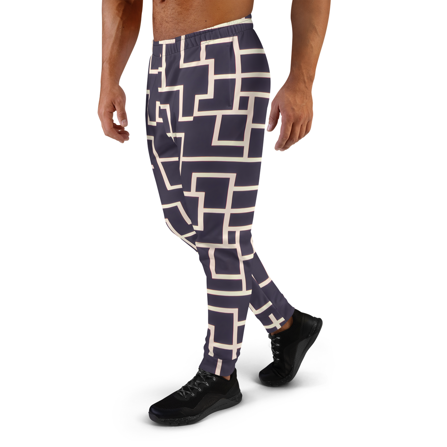 Men’s Joggers - Gilded Gridlock