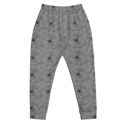 Men’s Joggers - Black And White Rhapsody