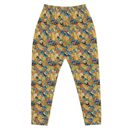 Men’s Joggers - Whimsical Feline Dance