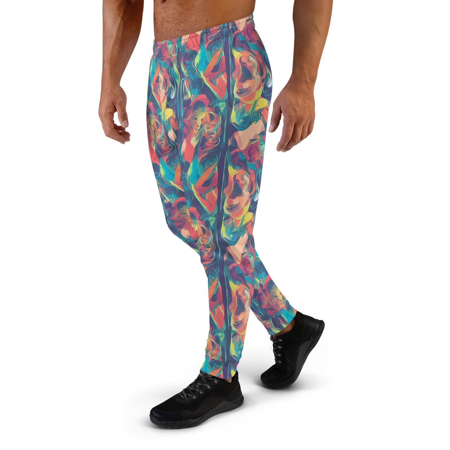 Men’s Joggers - Neon Aurora