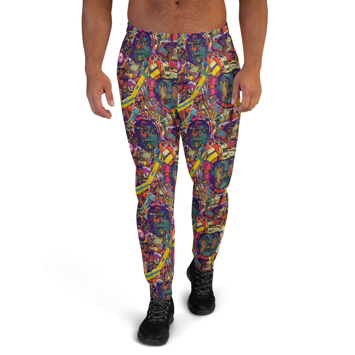 Men’s Joggers - Cosmic Collage