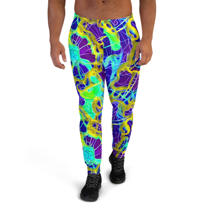 Men’s Joggers - Neon Jungle Rhapsody