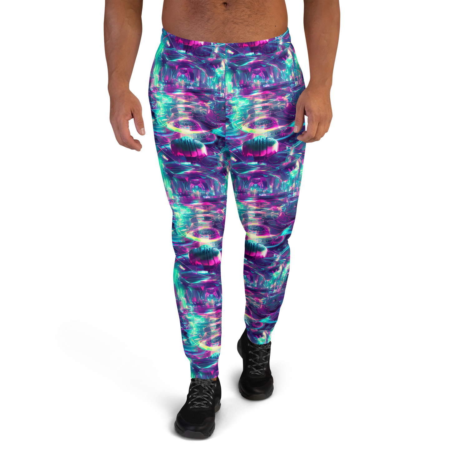 Men’s Joggers - Synthwave Surge