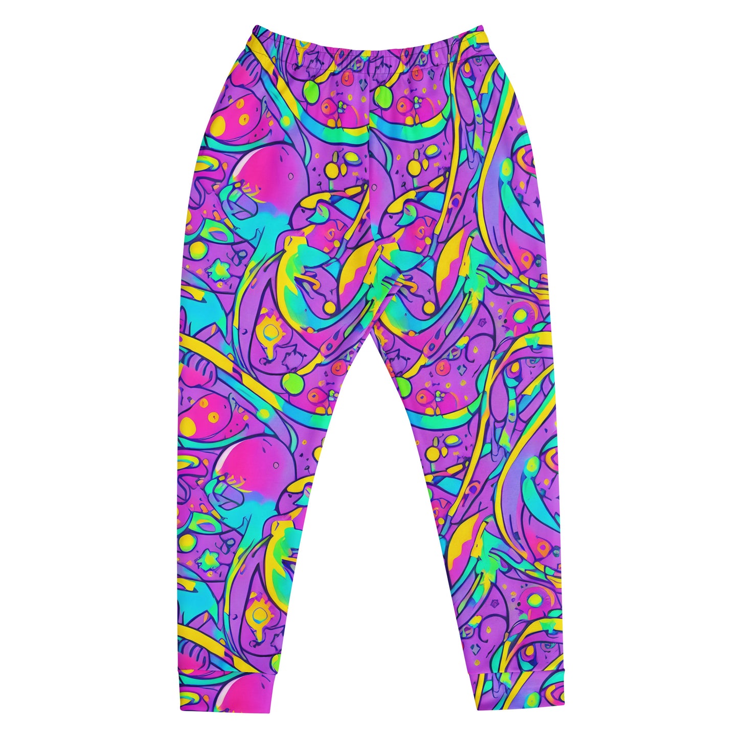 Men’s Joggers - Neon Galaxy Whirl