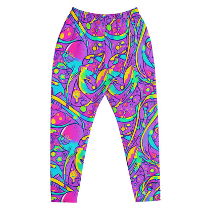 Men’s Joggers - Neon Galaxy Whirl