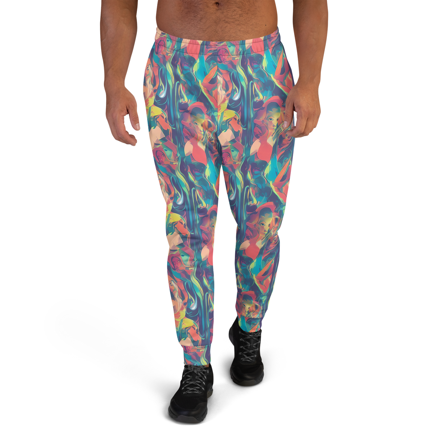 Men’s Joggers - Neon Aurora