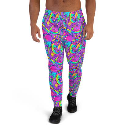 Men’s Joggers - Neon Galaxy Whirl