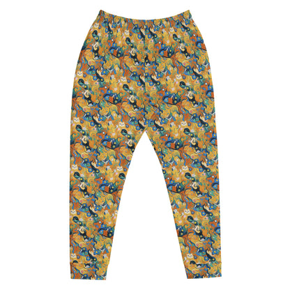 Men’s Joggers - Whimsical Feline Dance