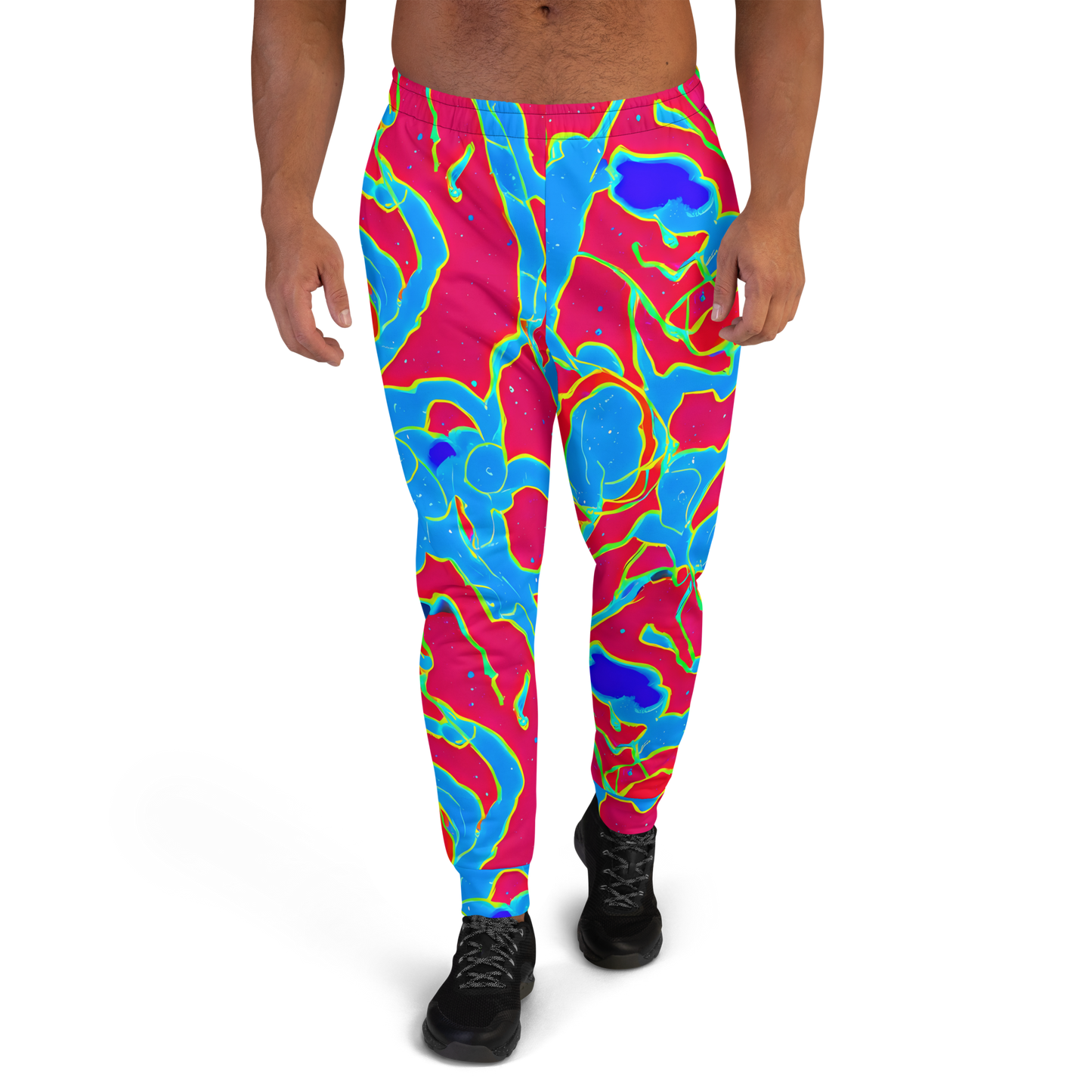 Men’s Joggers - Electric Bloom