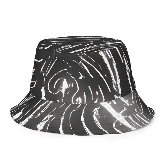 Reversible Bucket Hat - Silver Swirl