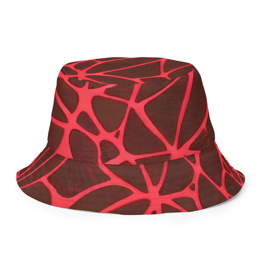 Reversible Bucket Hat - Scarlet Vines