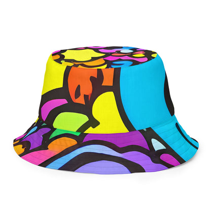 Reversible Bucket Hat - Kaleidoscope Garden