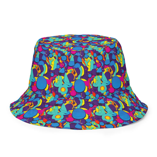 Reversible Bucket Hat - Psychedelic Harmony