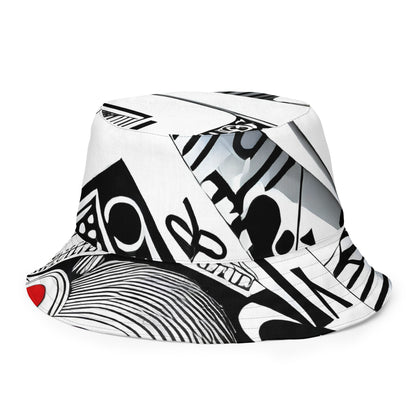 Reversible Bucket Hat - Fashion Print, By Carl Rahl