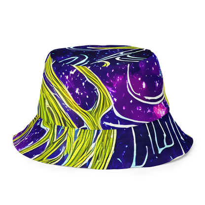 Reversible Bucket Hat - Celestial Scribbles