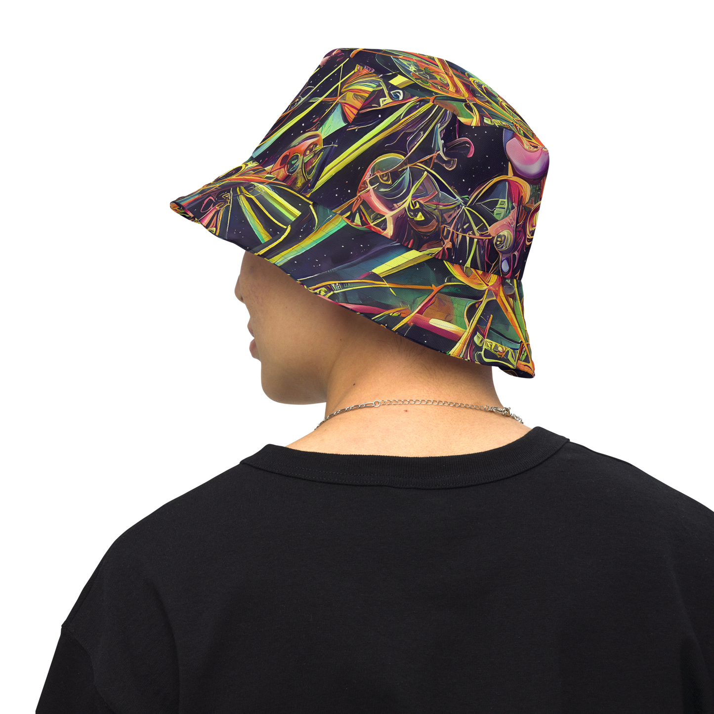 Reversible Bucket Hat - Psychedelic Deep Space