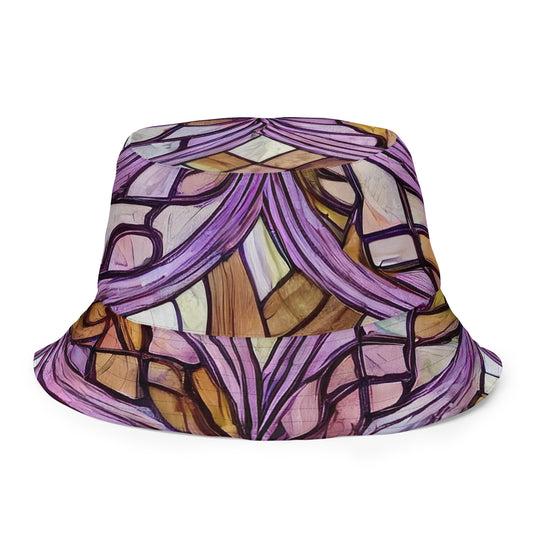 Reversible Bucket Hat - Stained Glass Whirl