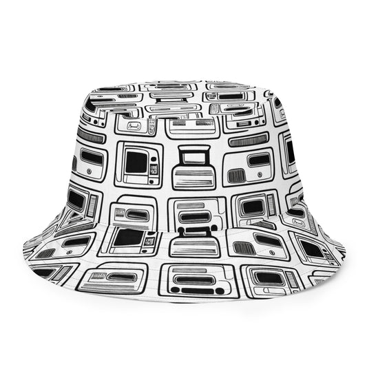 Reversible Bucket Hat - Techno Echo