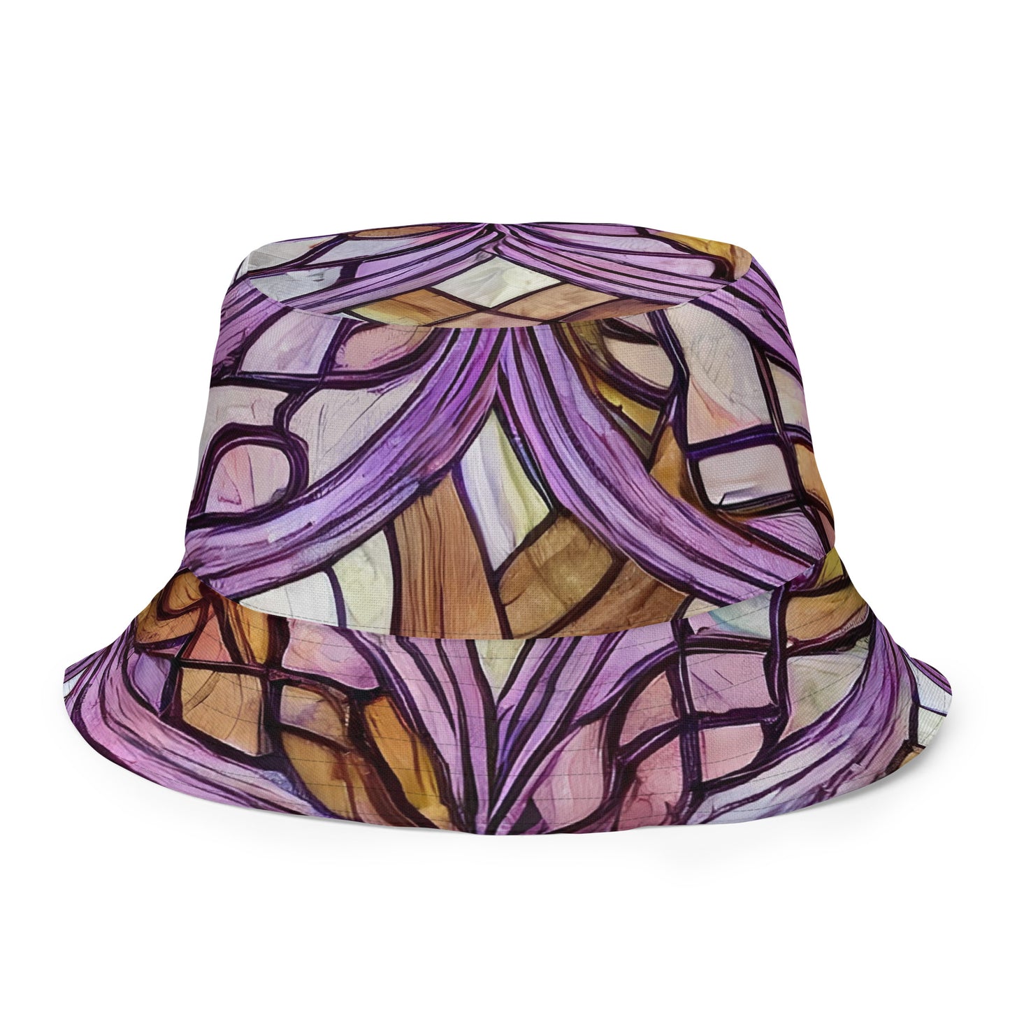 Reversible Bucket Hat - Stained Glass Whirl