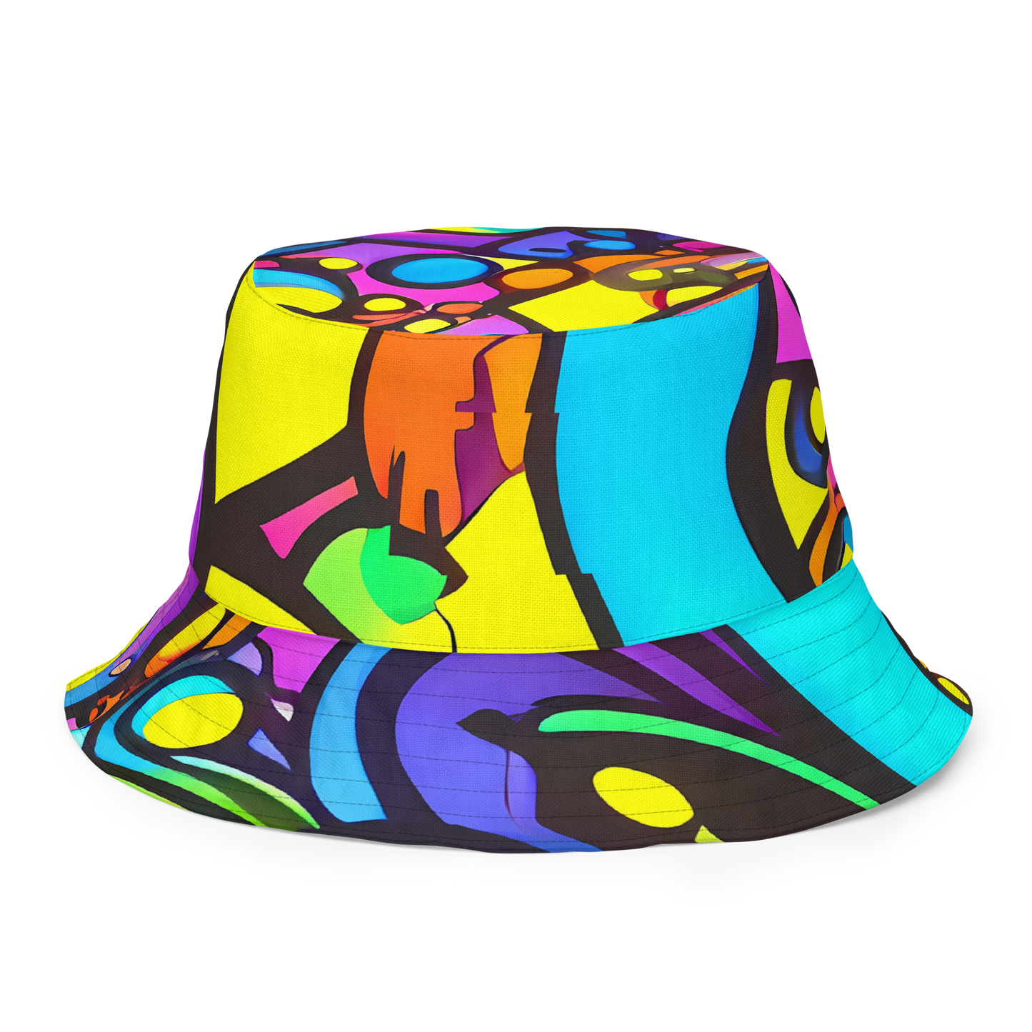 Reversible Bucket Hat - Kaleidoscopic Flow