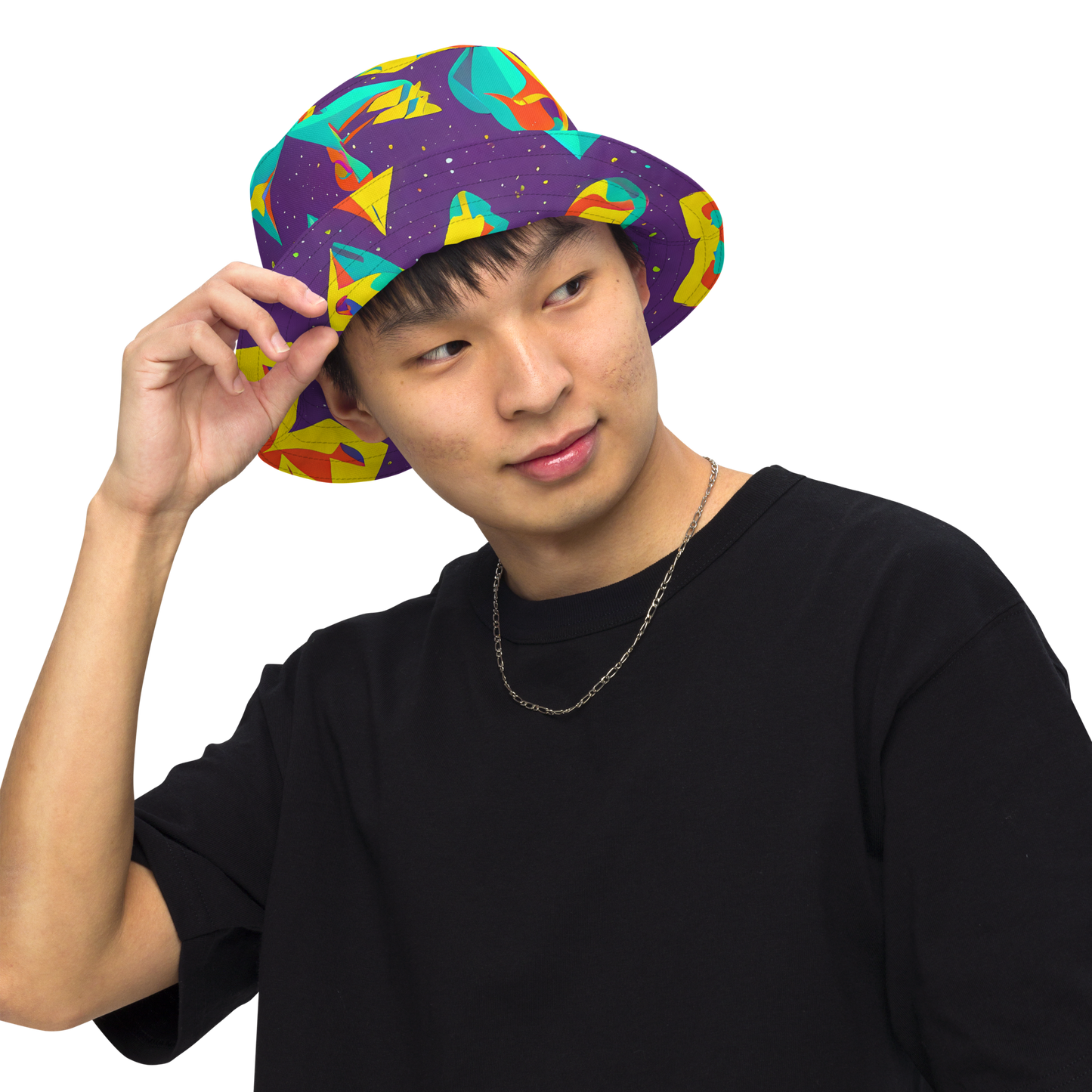 Reversible Bucket Hat - Cascading Prism