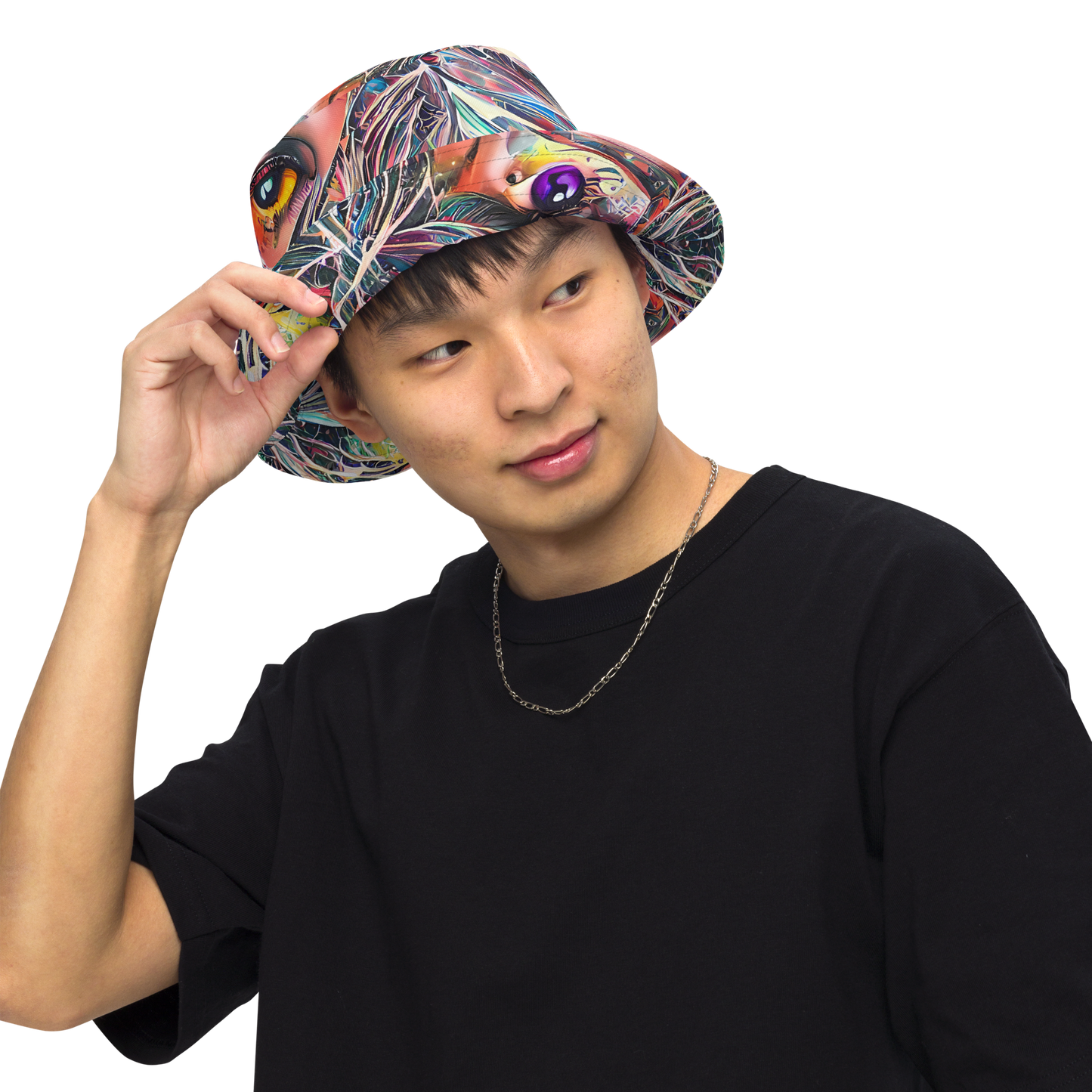 Reversible Bucket Hat - Prismatic Reverie