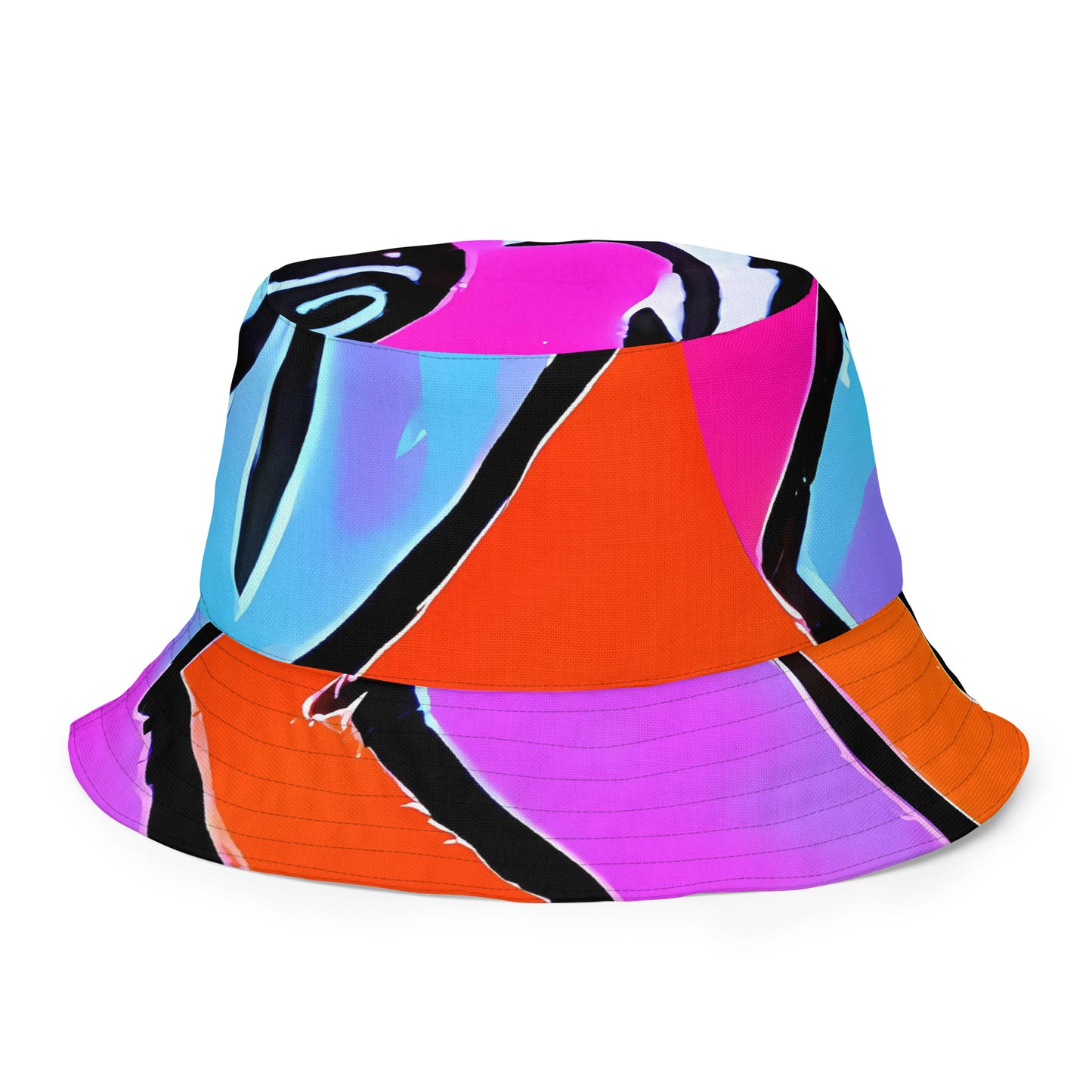 Reversible Bucket Hat - Electric Mosaic