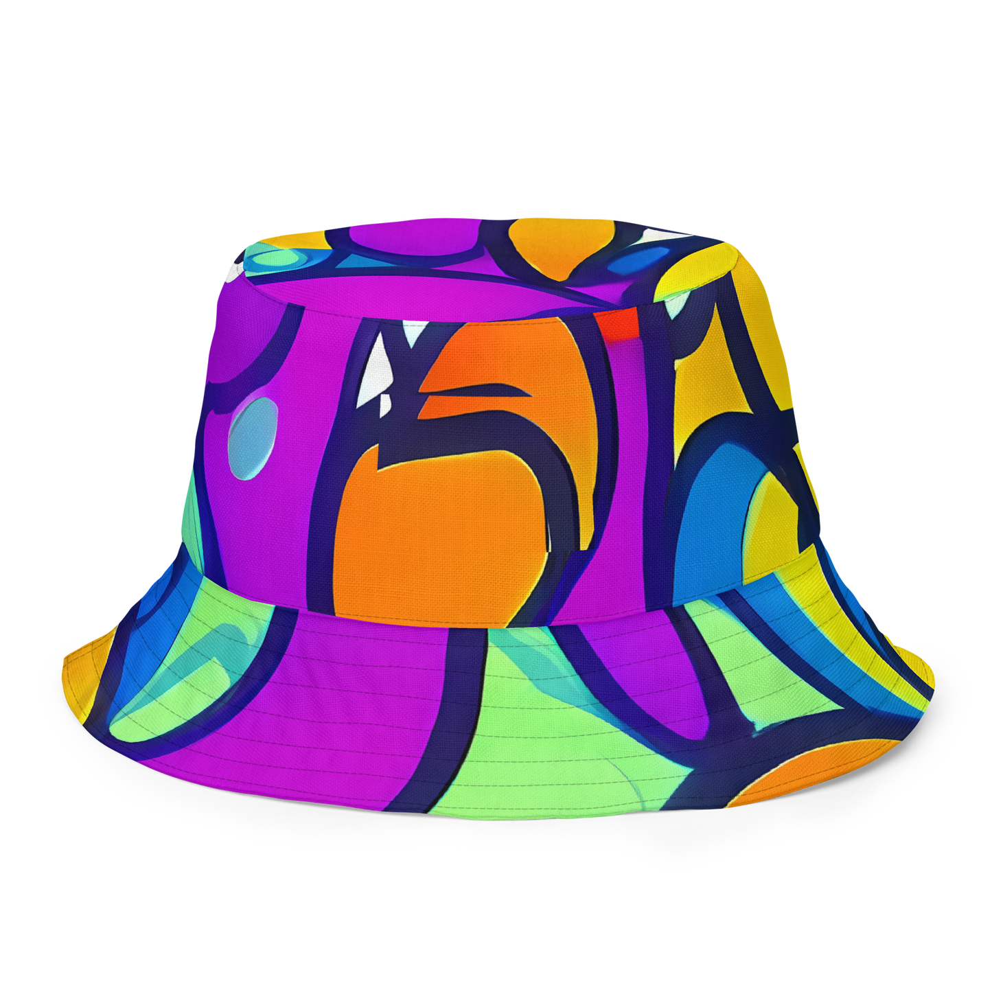 Reversible Bucket Hat - Kaleido Fish