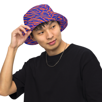 Reversible Bucket Hat - Sapphire Swirl