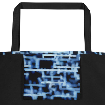 Large Tote Bag w/ Pocket - Circuit Frost