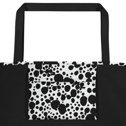Large Tote Bag w/ Pocket - Dappled Shadow Dance